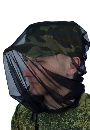 Кепка-трансформер антимоскитная (кмф зеленый)