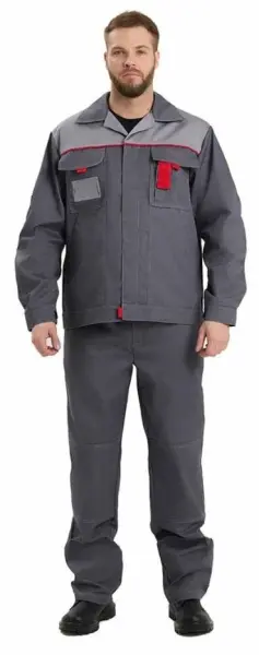 Костюм КИРЖАЧ Л10-КБР с БР (серый/красный) Костюм КИРЖАЧ Л10-КБР с БР (серый/красный)