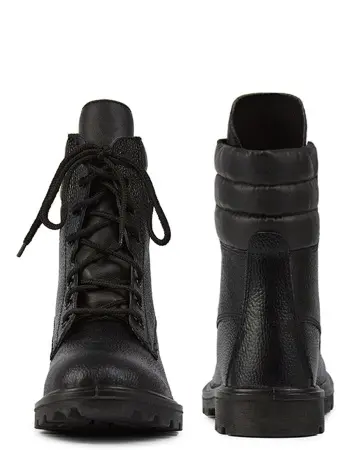 Берцы АРСЕНАЛ ПУ нат. кожа (черный)