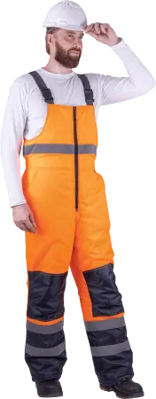 Костюм БРАЙТ зимний с ПК (оранжевый/синий)