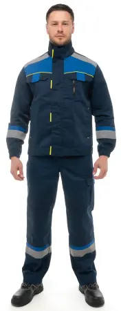 Костюм БРУКЛИН с ПК (синий/василек/черный)