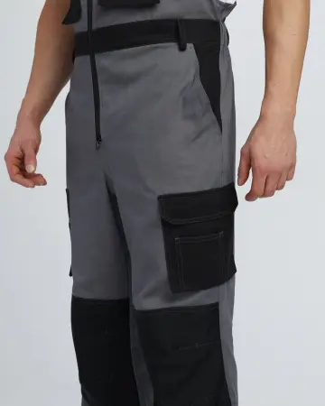 Полукомбинезон МИЛАН СН (т.серый/черный)