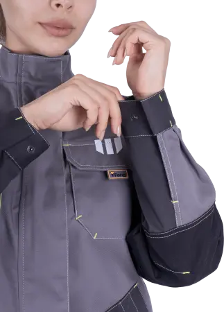 Куртка ЭДВАНС женская (серый/т.серый/черный)