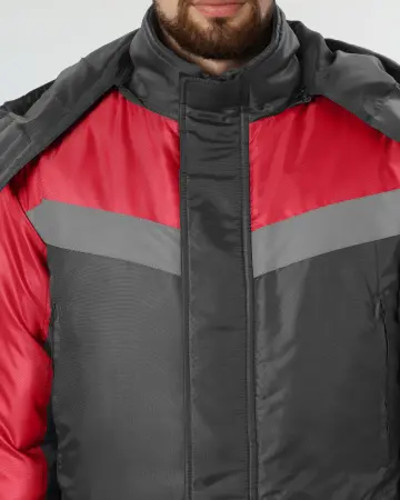 Куртка ЛИГОР СОП зимняя (т.серый/красный) Куртка ЛИГОР СОП зимняя (т.серый/красный)