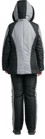 Костюм УРАЛОЧКА женский зимний (черный/серый)