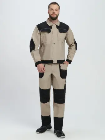 Костюм ВЕСТГАРД-1 с БР (бежевый/черный)