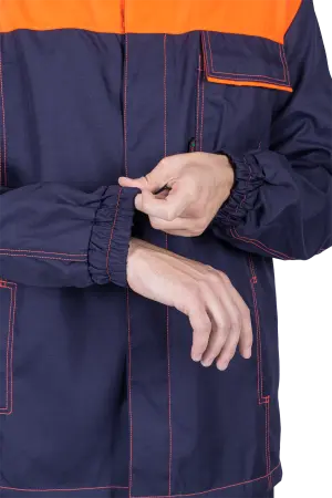 Костюм ХИМОС противокислотный (т.синий/оранжевый)