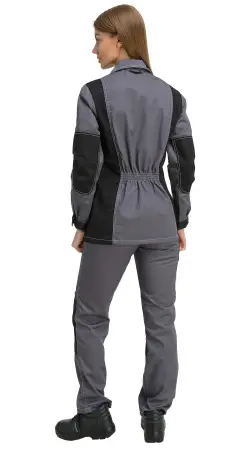 Костюм RONTA KS214 женский с БР (т.серый/св.серый/чёрный)
