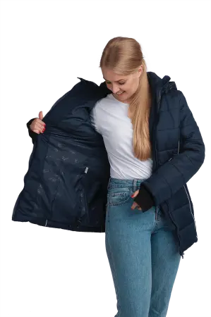 Куртка ФЬЮЖЕН женская зимняя (т.синий)