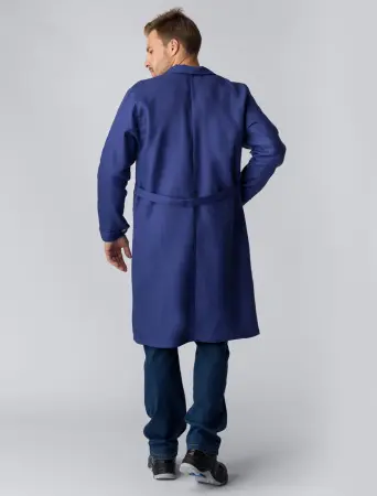 Халат диагональ (т.синий)