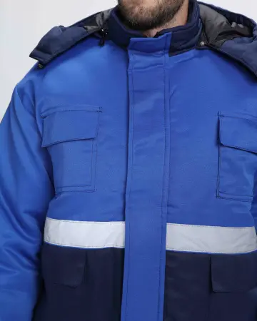 Костюм ТЕМП зимний с ПК (т.синий/васильковый)