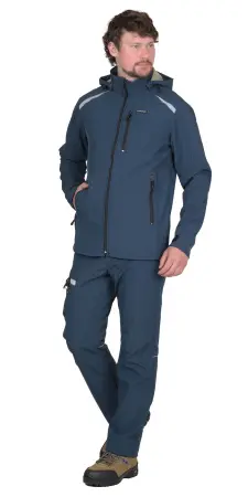 Куртка СИРИУС-СПЕЙС софтшелл (синий)