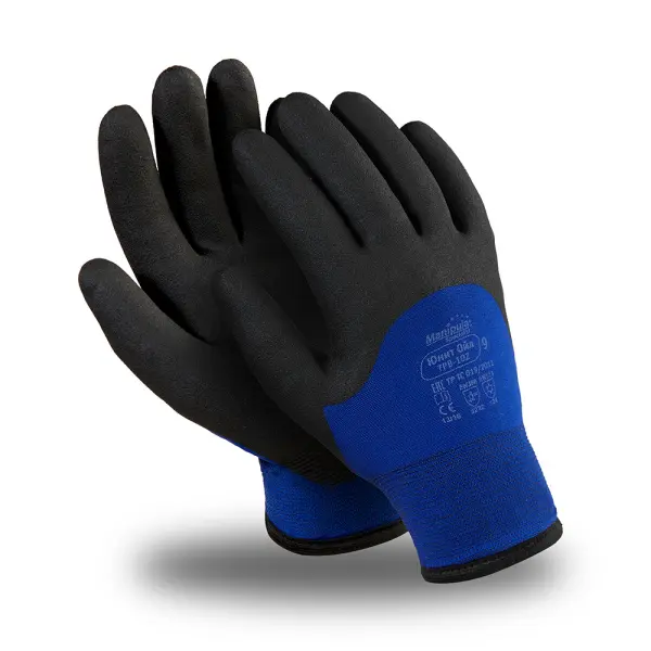 Перчатки ЮНИТ ОЙЛ WG-782 (черный/синий)