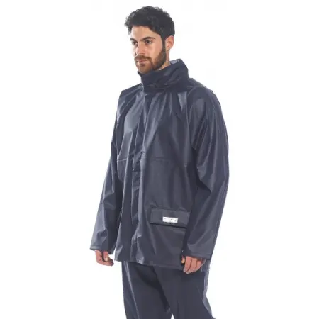 Куртка-дождевик PORTWEST FR46 антистатическая огнеcтойкая (т.синий)