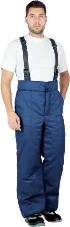 Костюм СПЕЦ зимний с БР (т.синий/василёк)