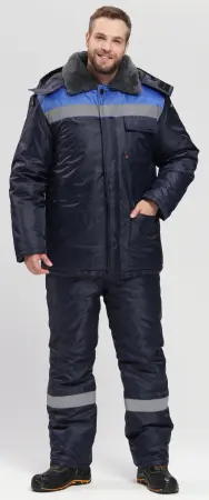 Костюм Т-УЛЬТРА-2 зимний с ПК (т.синий/васильковый)