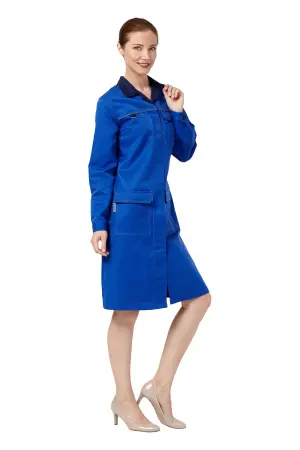 Халат СТРАЙК женский (василек/синий)
