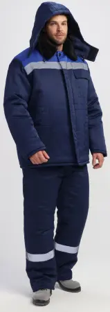Костюм Т-2 зимний с ПК (т.синий/васильковый)
