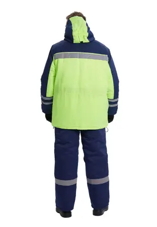 Костюм ЗИМНИК зимний с БР (лимонный/т.синий)