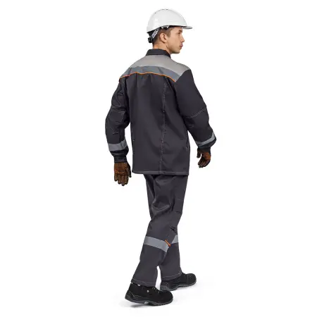 Костюм ДОН с БР (т.серый/св.серый/оранжевый)