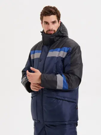 Костюм ГРАДУС зимний с ПК (синий/черный/василек)