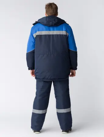 Костюм БАРРИК-2 СОП К. зимний с ПК (т.синий/васильковый)
