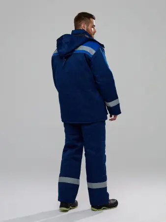 Костюм БУРЯ зимний с ПК (т.синий/васильковый)