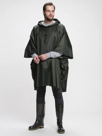 Плащ-пончо влагозащитный (хаки)