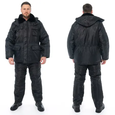 Костюм ОХРАННИК зимний с ПК (черный)
