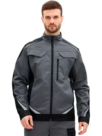 Куртка RONTA KR271 (т.серый/черный)
