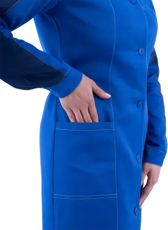 Халат РОУД женский (василек/т.синий)