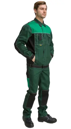 Костюм RONTA KS212 с ПК (т.зеленый/св.зеленый/черный)