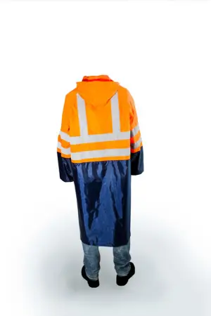 Плащ ГРОЗА (оранжевый/синий)