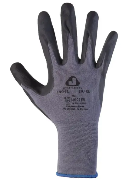 Перчатки JETA SAFETY JN041 с пенонитриловым покрытием