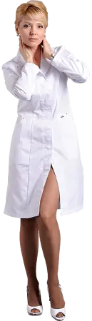 Халат ВИВА медицинский женский (белый) женские медицинские