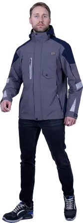 Куртка-штормовка РЕСПЕКТ (серый)