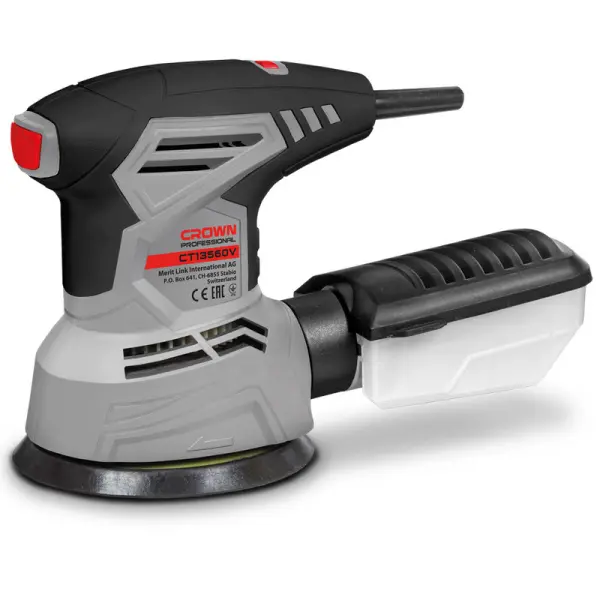 Эксцентриковая шлифовальная машина CROWN CT13560V 300Вт 6000-13000об/мин 2мм 125мм