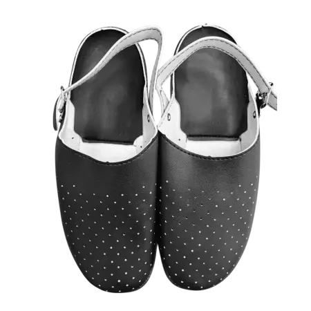 Сабо ПВХ искусственная кожа (черный)