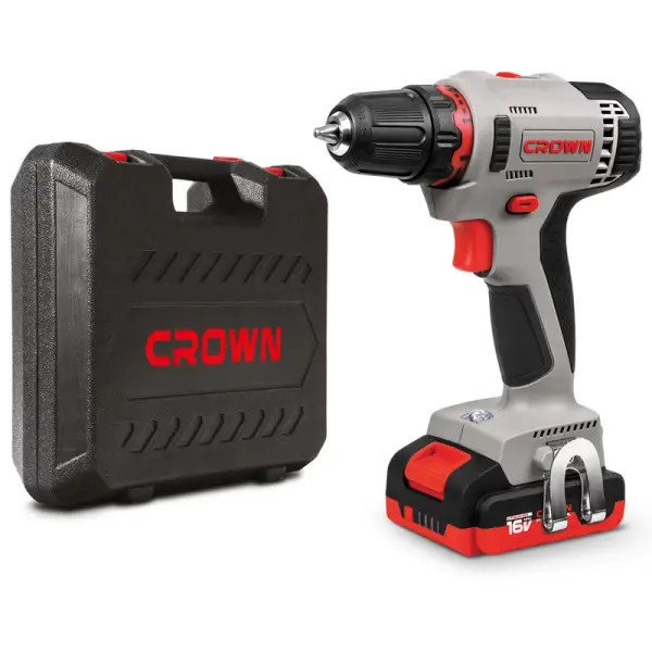 Аккумуляторный шуруповерт CROWN CT21082H-2 BMC 14,4В Li-ion 2х2,0Ач 380/1250об/мин Аккумуляторный шуруповерт CROWN CT21082H-2 BMC 14,4В Li-ion 2х2,0Ач 380/1250об/мин