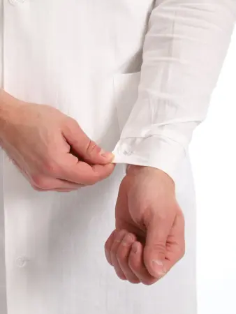 Халат медицинский Бязь ГОСТ (белый) мужские медицинские