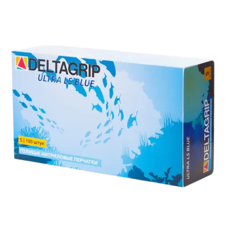 Перчатки DELTAGRIP Ultra LS нитриловые неопудренные (синий) ОТГРУЗКА КРАТНО 50 ПАР