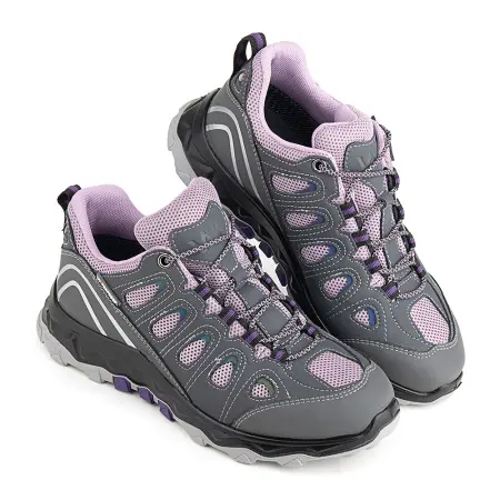 Полуботинки ЛИДЕР WG9-17-MNT-3 ПУ-Резина женские (серо-лиловый)