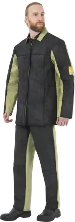 Костюм сварщика комб. 2 кл.защиты с БР (хаки/черный)