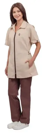 Костюм ГЛОРИЯ 2 женский с БР (бежевый/коричневый)