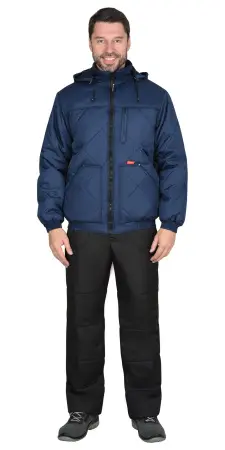 Куртка СИРИУС-ПРАГА-ЛЮКС зимняя (т.синий)