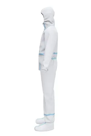 Комбинезон VEGAPRO ULTRA химической защиты одноразовый с бахилами (белый)