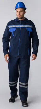 Костюм для ИТР с ПК (т.синий/васильковый) Костюм для ИТР с ПК (т.синий/васильковый)