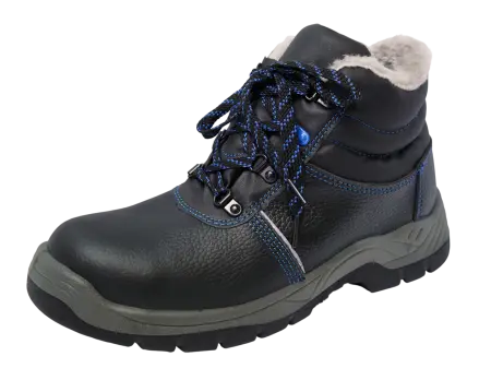 Ботинки РАБОЧИЙ SJ8077-W ПУ-ТПУ иск.мех (черный)
