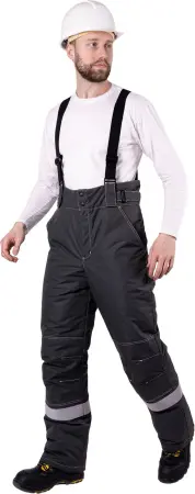 Костюм СТАРАТЕЛЬ ИМПОРТ зимний с БР (серый/красный)