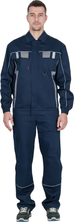 Костюм КОНФОРМ ИМПОРТ с БР (т.синий/серый)